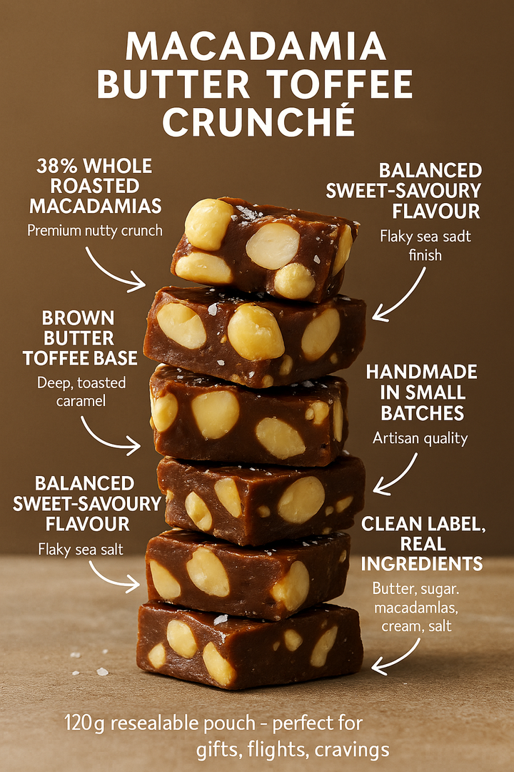 ☕ Lowrey Macadamia Butter Toffee Crunché – A Grown-Up Sweet with Serious Crunch