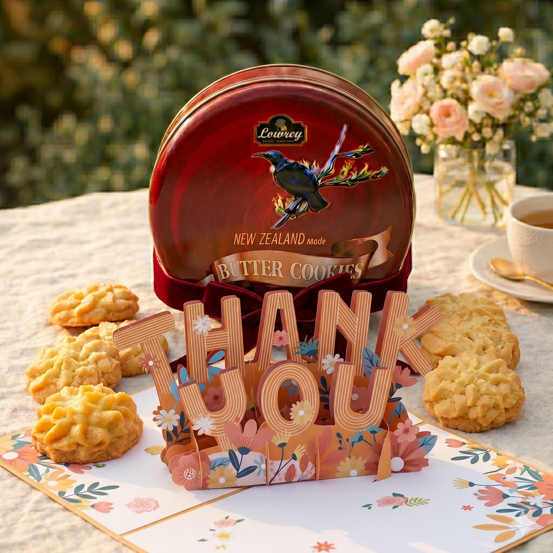Lowrey Handwritten Gift Message for Butter Cookie Gift Tins - Lowrey Foods