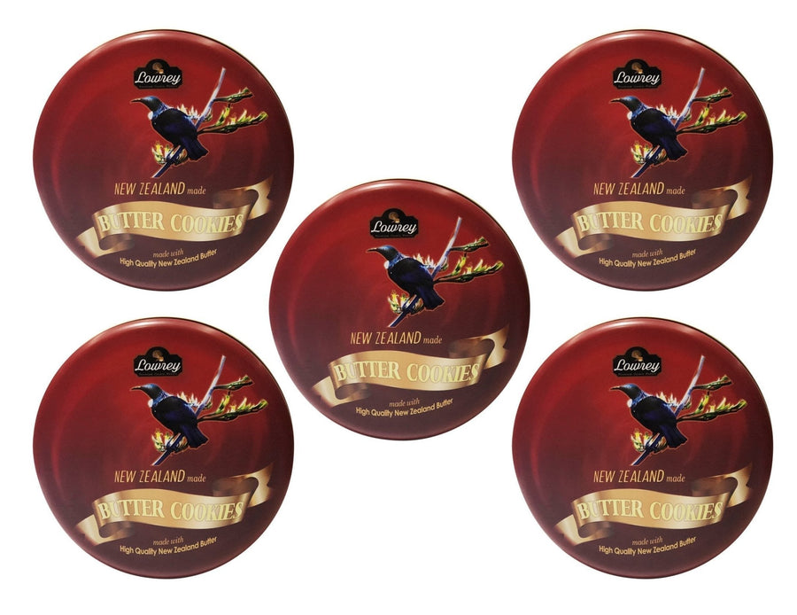 5 Flavours Lowrey Butter Cookies 5 x Tins Value Pack - Lowrey Foods