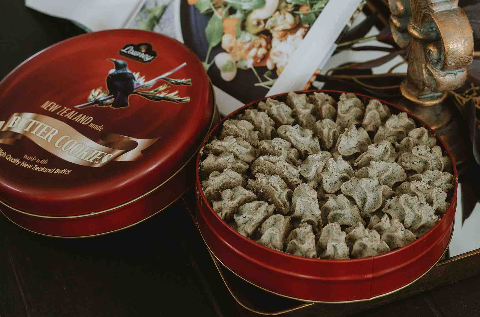 Buy Black Sesame Seed Butter Cookies Handcrafted In NZ Lowrey Foods