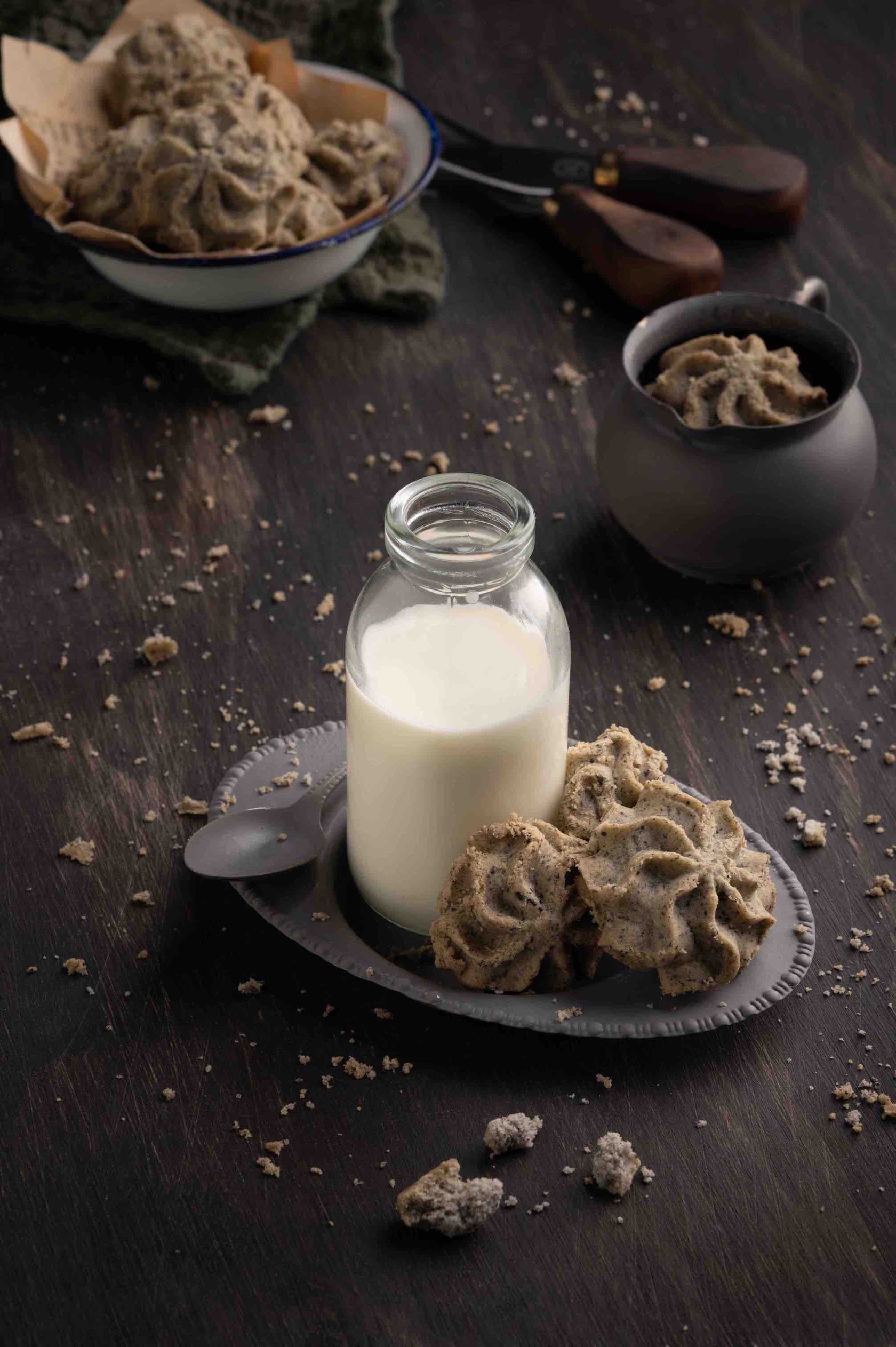 Buy Black Sesame Seed Butter Cookies Handcrafted In NZ Lowrey Foods