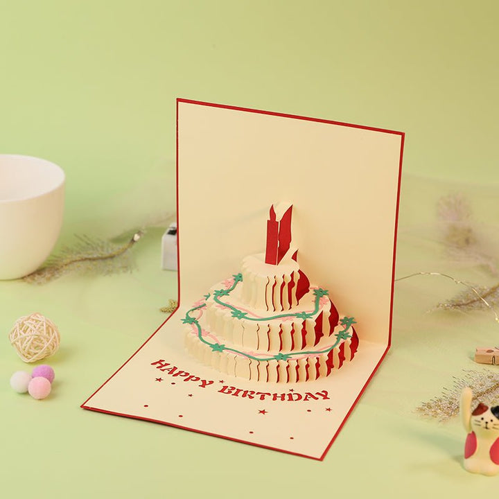 Lowrey Happy Birthday Cake 3D Pop-Up Card - Lowrey Foods